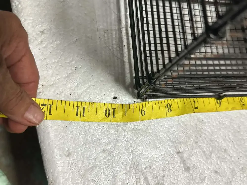 Small Animal Wire Cage with Hanging Platform 19x10x12